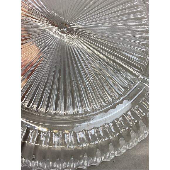 Set Of 2 Anchor Hocking Wexford Small Bowl & Indiana Glass Divided Serving Tray - Picture 16 of 16